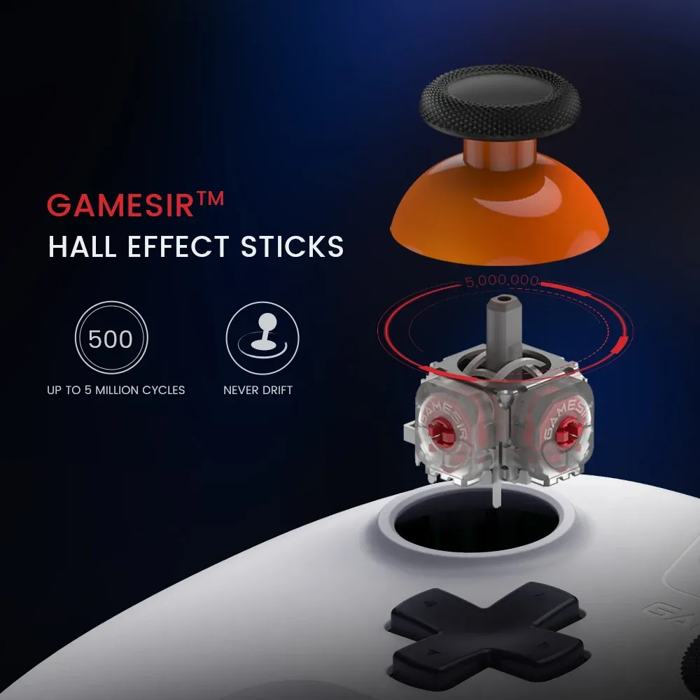 Manette de jeu sans fil GameSir Nova Lite, contrôleur Bluetooth à effet Hall pour Switch, Android, iOS, PC et jeux Steam 4