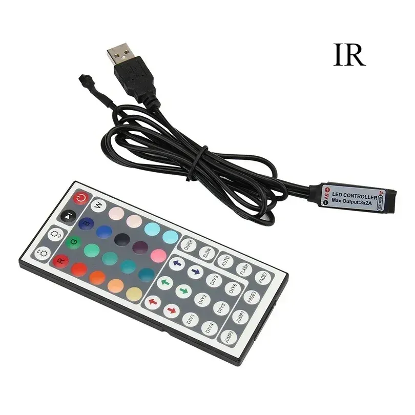Contrôleur RGB Bluetooth USB 5V pour bande LED, avec télécommande IR à 24 ou 44 touches et variateur, compatible bandes 5050 et 2835, idéal pour le rétroéclairage TV 10