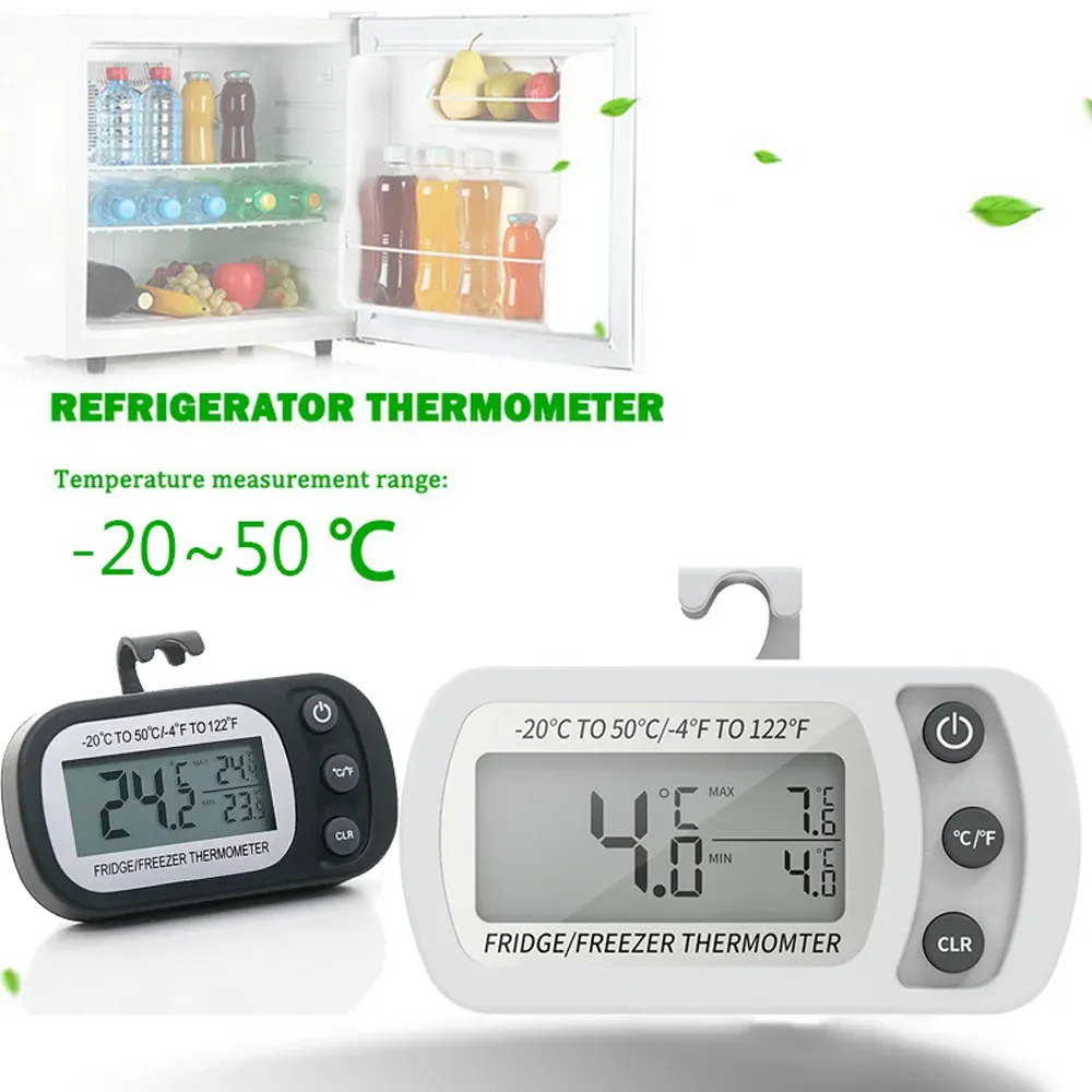 Thermomètre magnétique LCD pour réfrigérateur et congélateur, outil de cuisine indispensable 3
