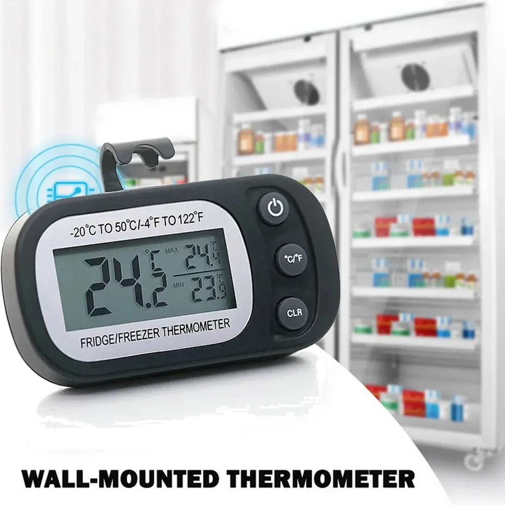Thermomètre magnétique pour réfrigérateur, vue d'ensemble