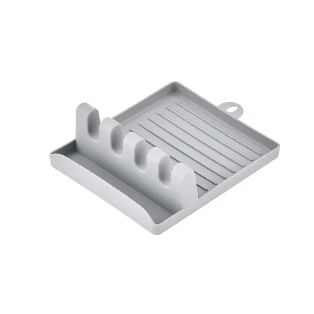 Support de cuisine pour spatules et couvercles de casseroles, étagère de comptoir pour cuillères et baguettes 9