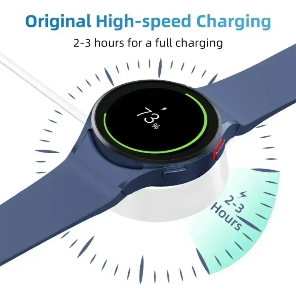Câble de charge sans fil portable au format porte-clés, USB-C, pour Samsung Galaxy Watch 7, 6, 5, Classic, Pro, 4, 3, Active 2, station de charge rapide 3