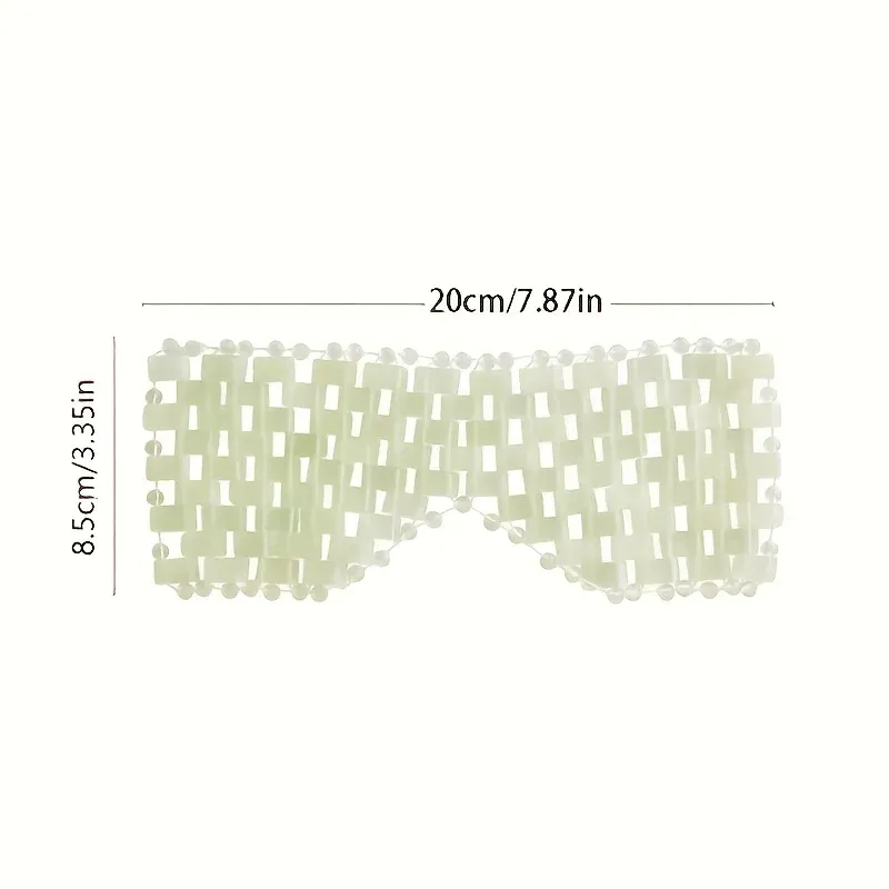 Masque pour les yeux en jade avec masseur de sommeil, anti-âge, pour thérapie chaude et froide 6