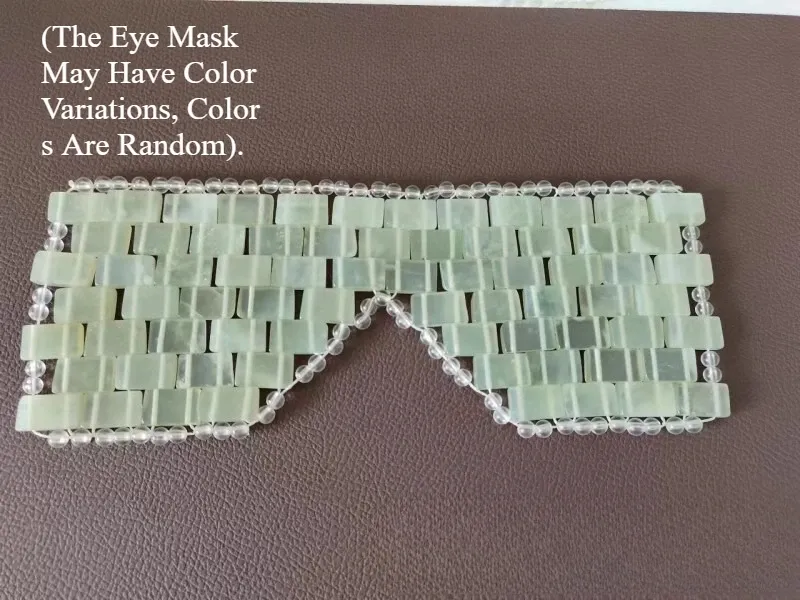 Masque pour les yeux en jade avec masseur de sommeil, anti-âge, pour thérapie chaude et froide 8