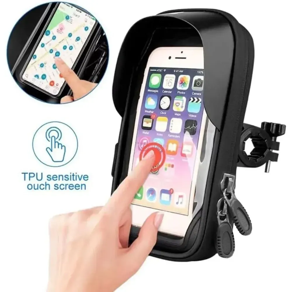 Support de téléphone rotatif imperméable pour moto