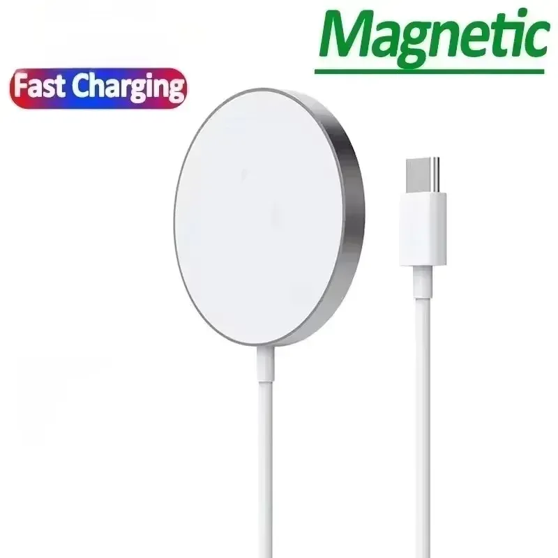 Chargeur magnétique sans fil rapide original pour iPhone 17, 16, 15, 14, 13, 12, Pro Max, Mini, 8 Plus, XR, XS Max et AirPods