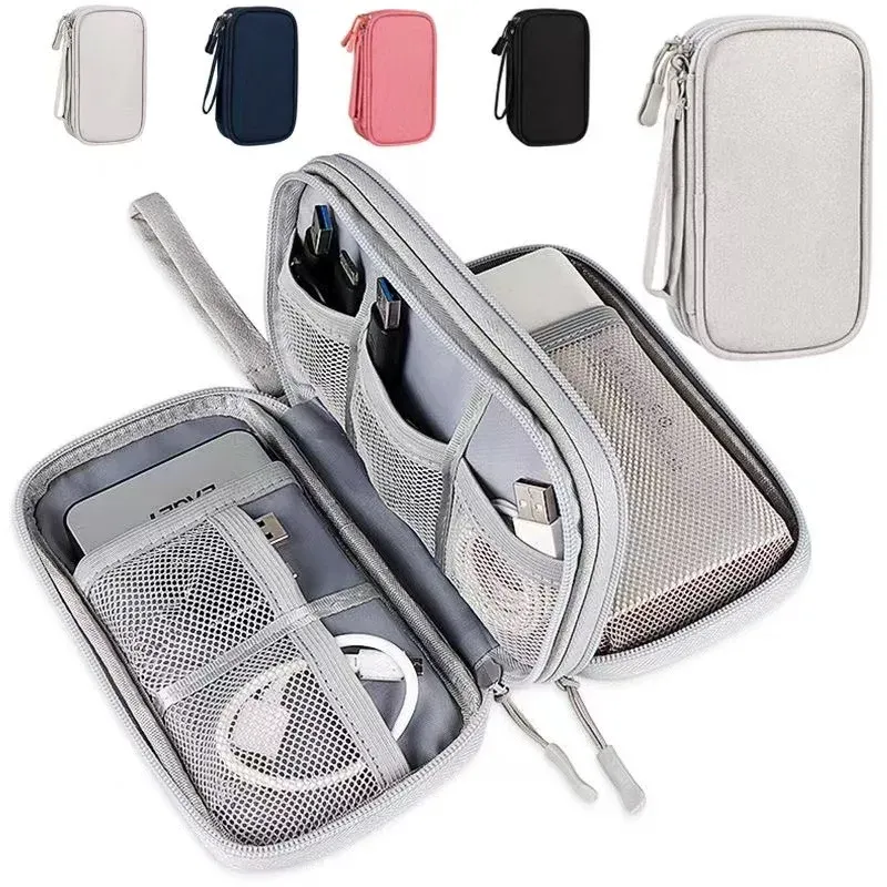 Sac de rangement étanche pour câbles USB et accessoires électroniques