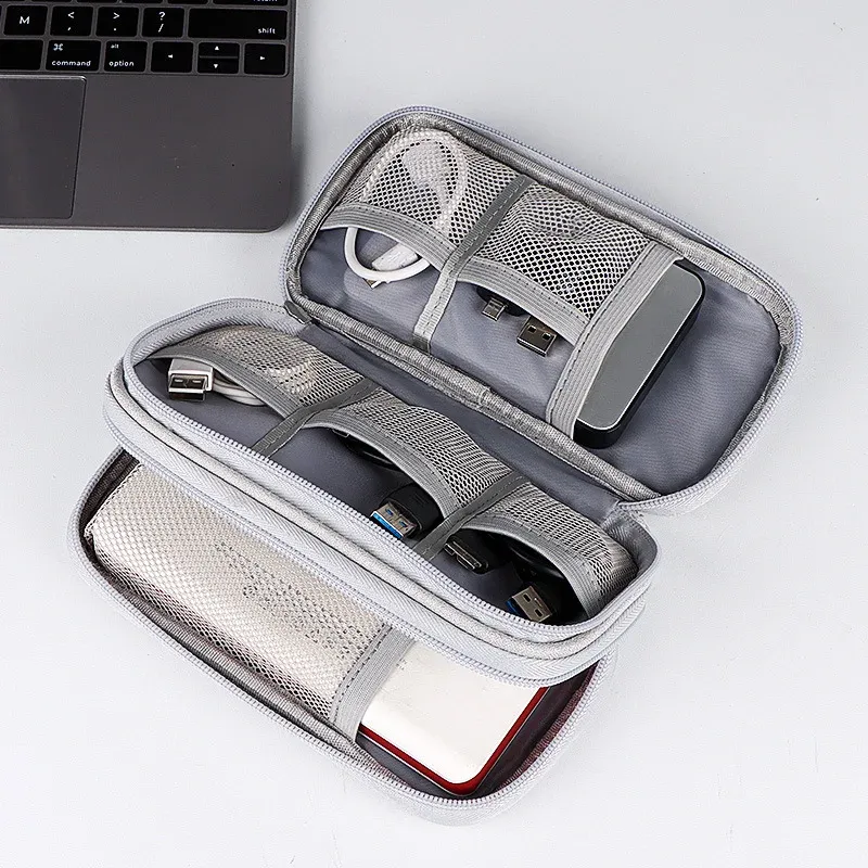 Sac de rangement étanche pour câbles USB et accessoires électroniques 4