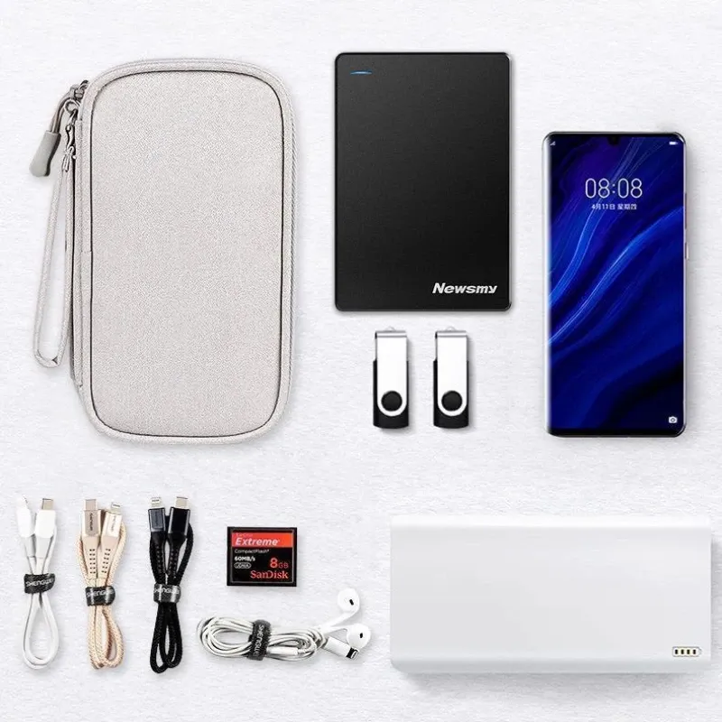 Sac de rangement étanche pour câbles USB et accessoires électroniques 5