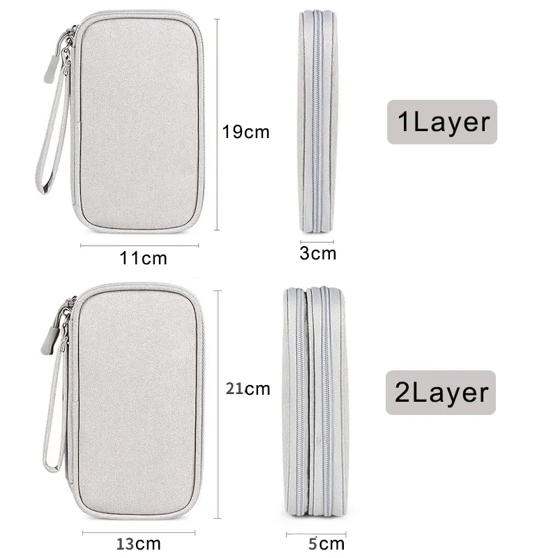 Sac de rangement étanche pour câbles USB et accessoires électroniques 6