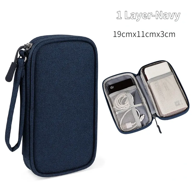 Sac de rangement étanche pour câbles USB et accessoires électroniques 8