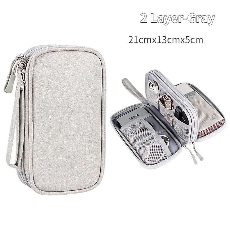 Sac de rangement étanche pour câbles USB et accessoires électroniques 12