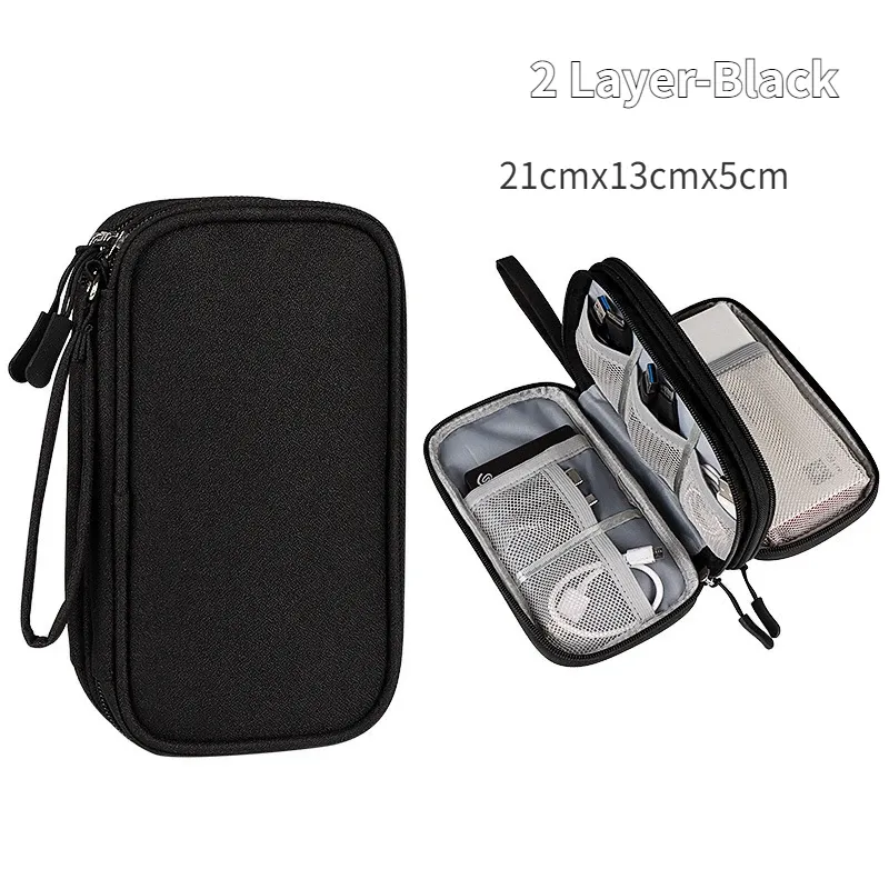 Sac de rangement étanche pour câbles USB et accessoires électroniques 14