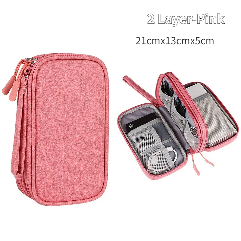 Sac de rangement étanche pour câbles USB et accessoires électroniques 15