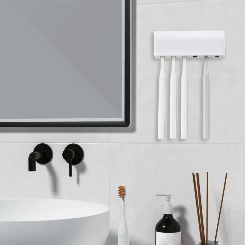 Porte-brosse à dents avec couvercle, vue de face