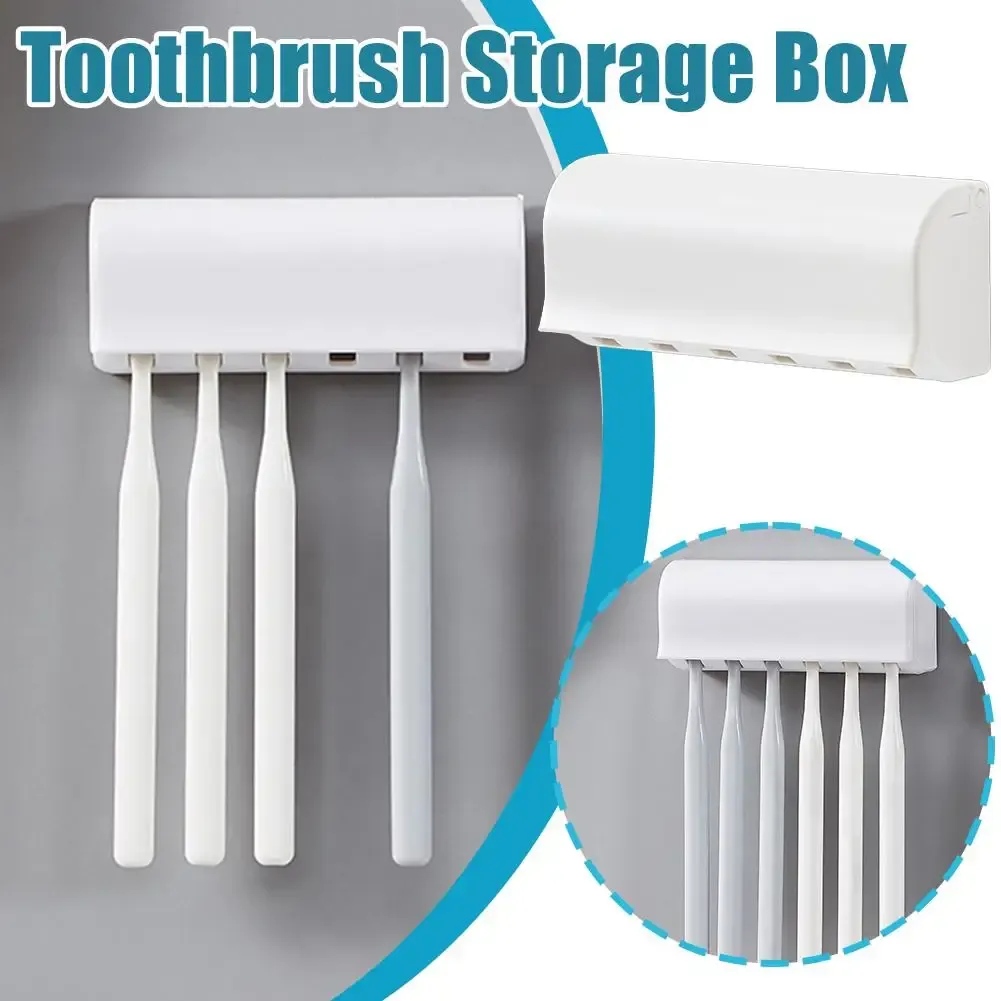 Porte-brosse à dents avec couvercle en situation