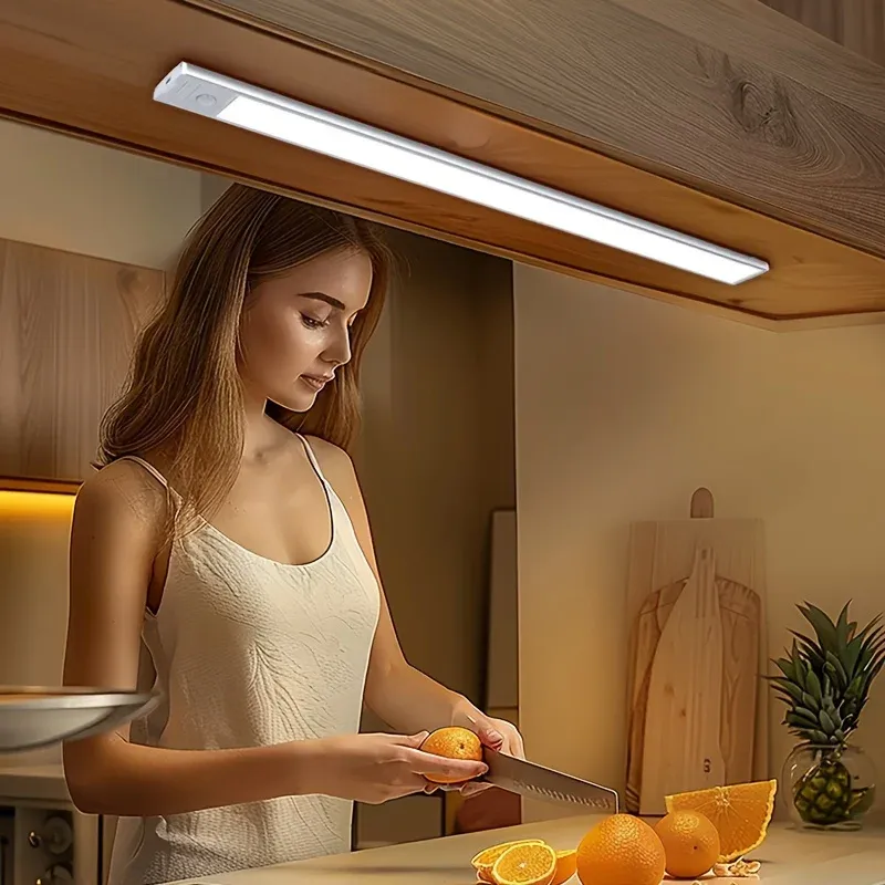 Lampe LED sans fil à détecteur de mouvement rechargeable par USB, pour éclairage sous armoire 3