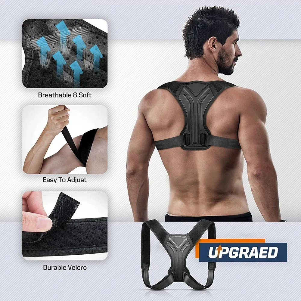 Ceinture correctrice de posture réglable pour le dos et les épaules, soutien de la colonne vertébrale 5