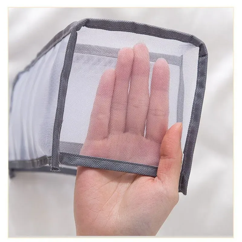 Boîte de rangement pliable en maille respirante pour sous-vêtements 5