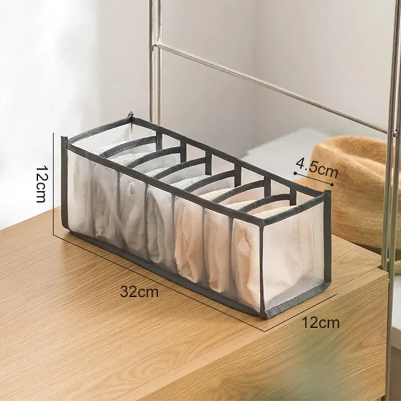 Boîte de rangement pliable en maille respirante pour sous-vêtements 6
