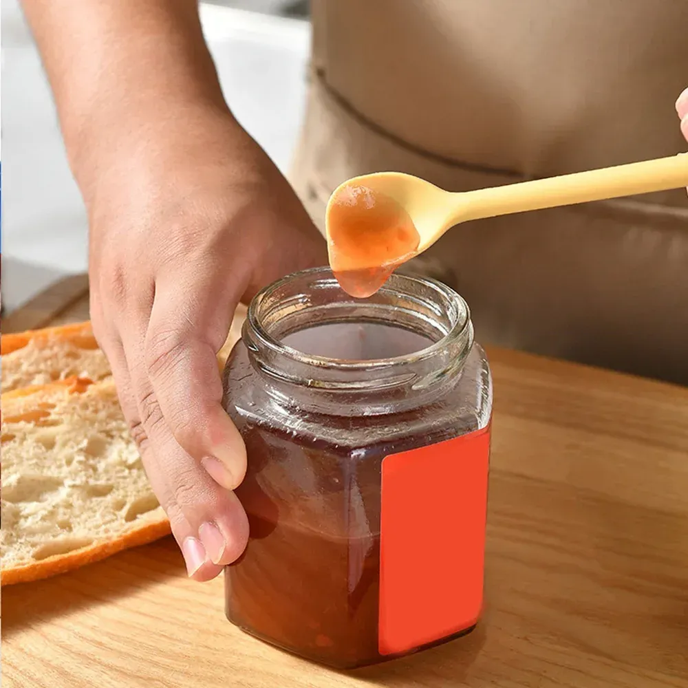 Ensemble de spatules en silicone, grattoirs à double tête, spatule à crème cosmétique, spatule fine allongée à petite pointe pour pots profonds, outil de maquillage spa 5