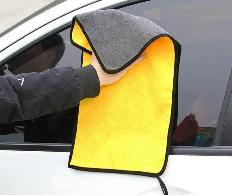Détail de la microfibre pour un séchage en douceur