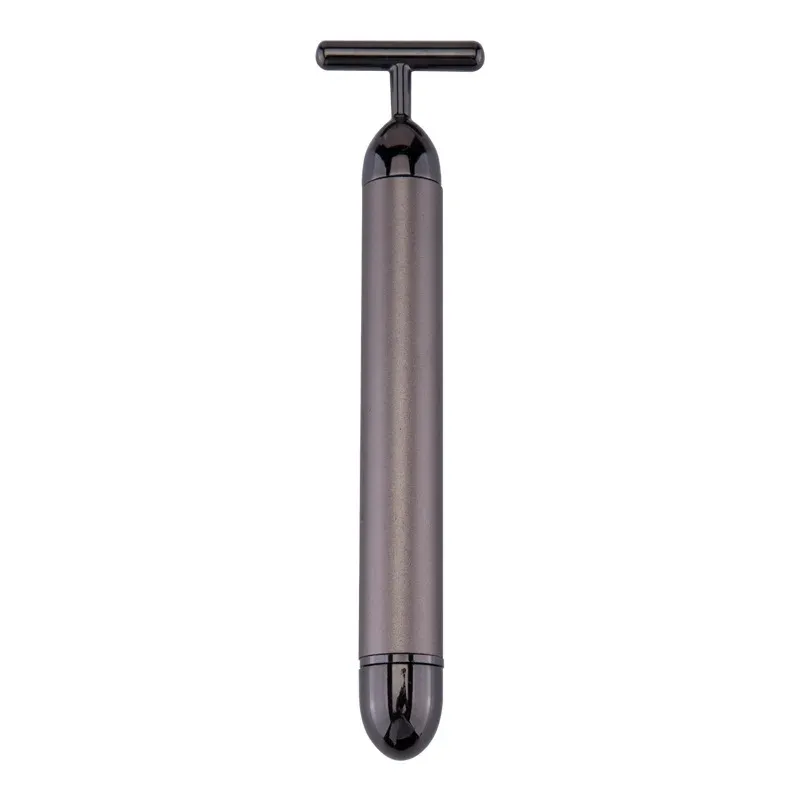 Rouleau de lifting facial en or 24 carats en forme de T, bâton de soin pour la peau 7