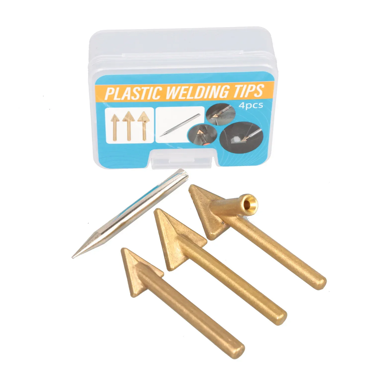 Panne triangulaire en cuivre pour fer à souder, réparation de plastique, 60 W 3
