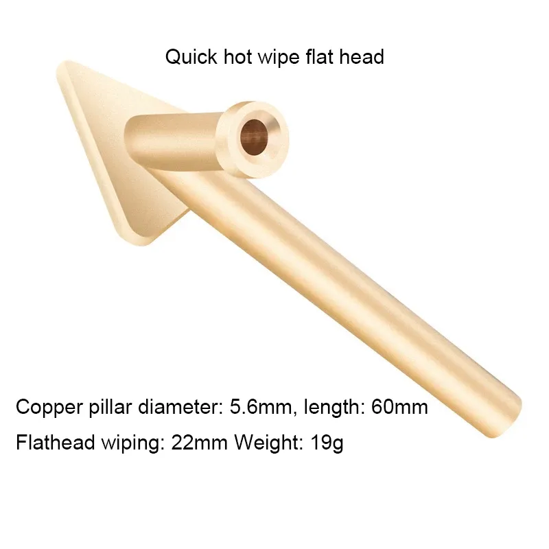 Panne triangulaire en cuivre pour fer à souder, réparation de plastique, 60 W 7