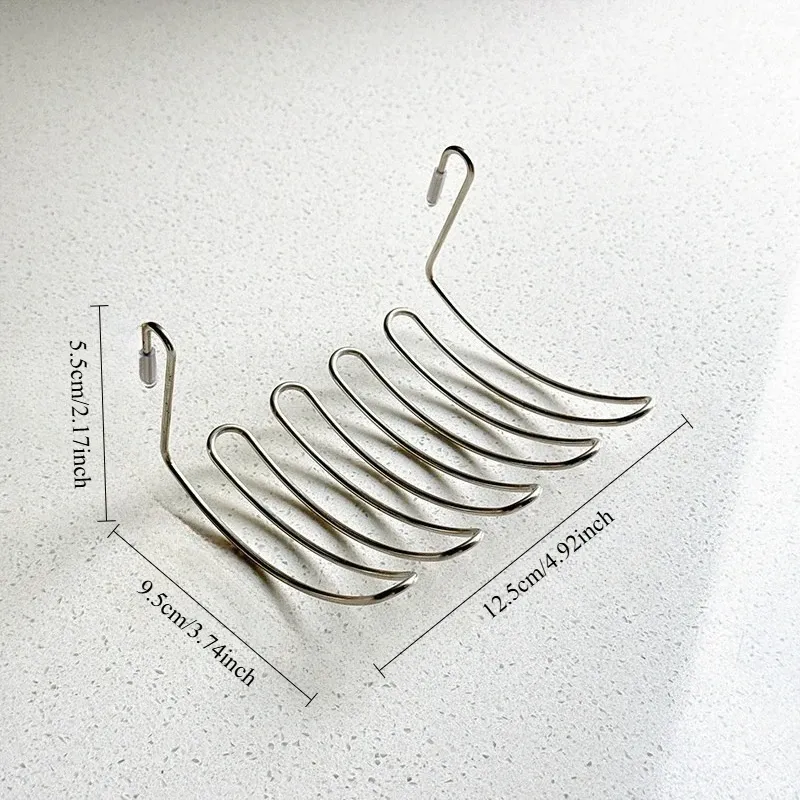 Panier de vidange d'évier en acier inoxydable avec support de rangement suspendu extensible 6