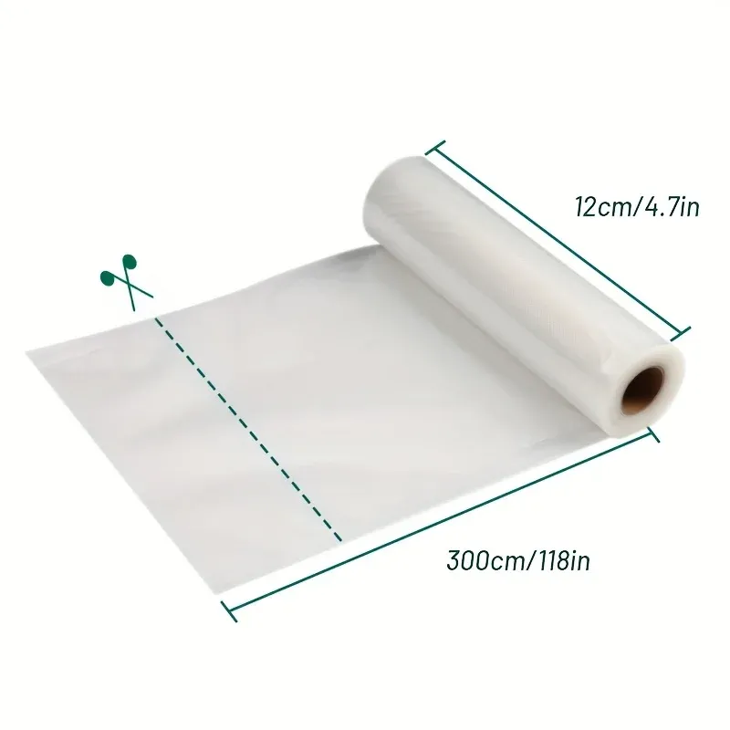 Rouleau de sacs sous vide 3 m, sans BPA, résistants aux déchirures et faciles à couper 11