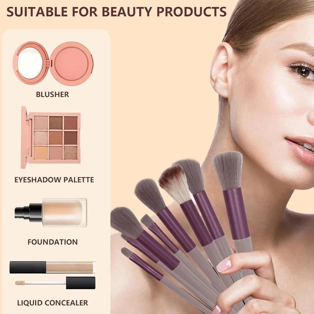 Pinceaux de précision pour un maquillage détaillé