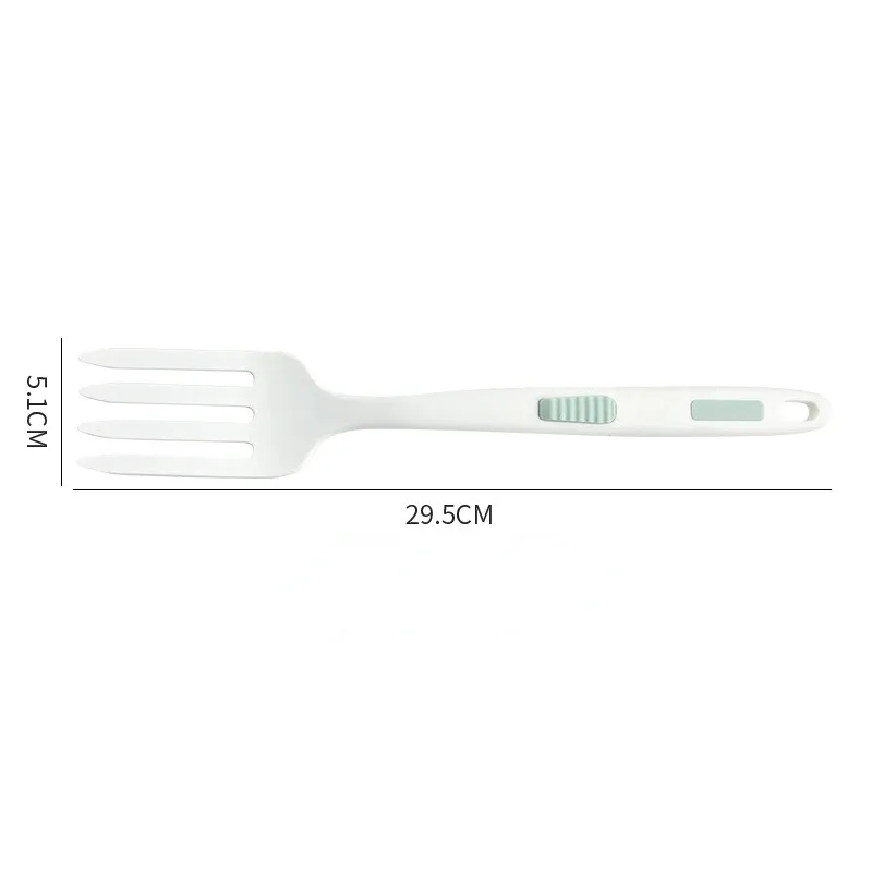 Ustensiles de cuisine souples en silicone multifonctions, set de service : spaghetti, fourchette, pince à salade, fouet 6
