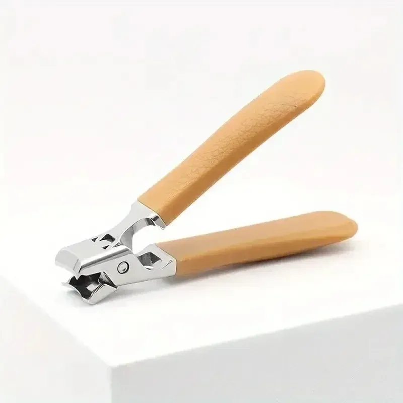 Ensemble de coupe-ongles professionnel en acier inoxydable pour ongles épais, avec protection anti-éclaboussures, kit pédicure et manucure pour hommes 26
