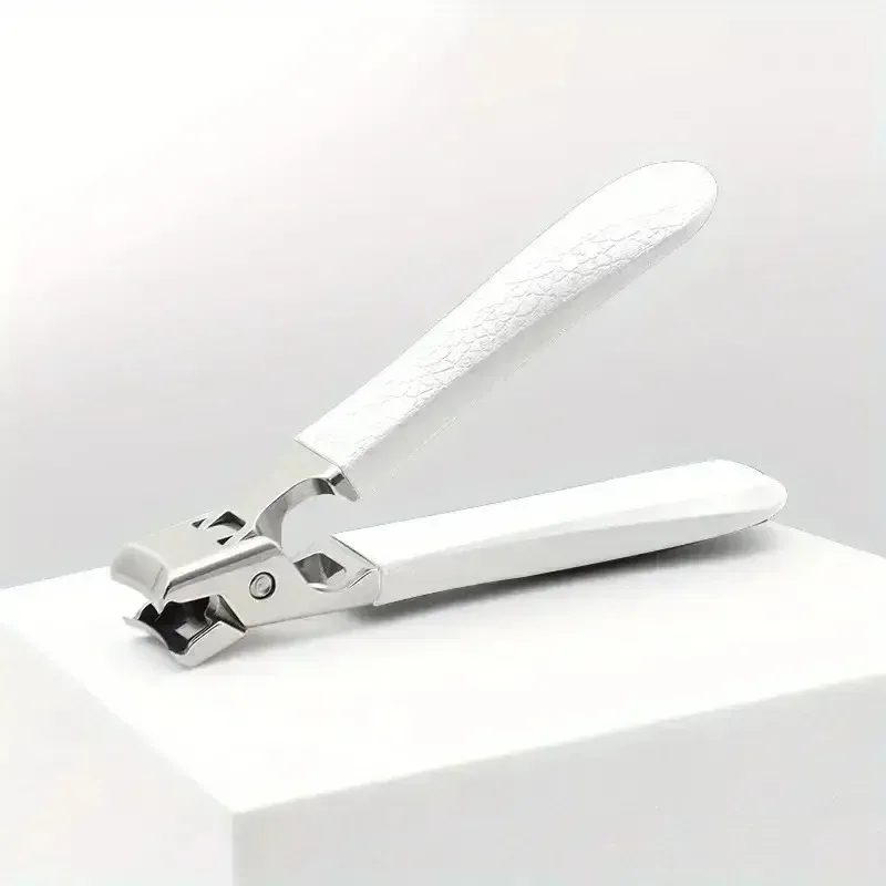 Ensemble de coupe-ongles professionnel en acier inoxydable pour ongles épais, avec protection anti-éclaboussures, kit pédicure et manucure pour hommes 23
