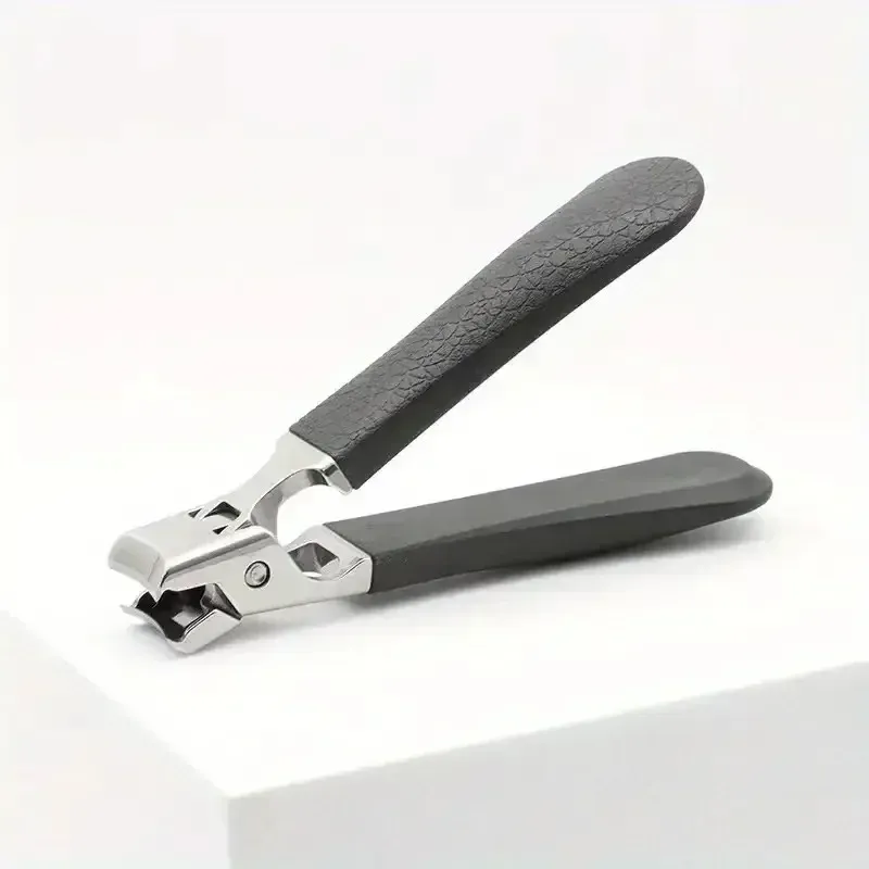 Ensemble de coupe-ongles professionnel en acier inoxydable pour ongles épais, avec protection anti-éclaboussures, kit pédicure et manucure pour hommes 22