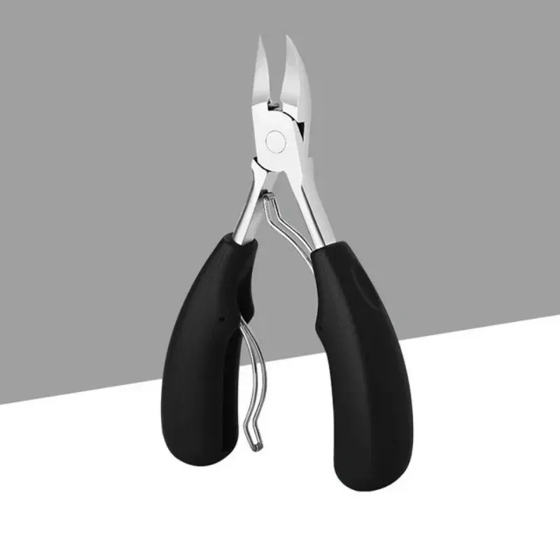 Ensemble de coupe-ongles professionnel en acier inoxydable pour ongles épais, avec protection anti-éclaboussures, kit pédicure et manucure pour hommes 10