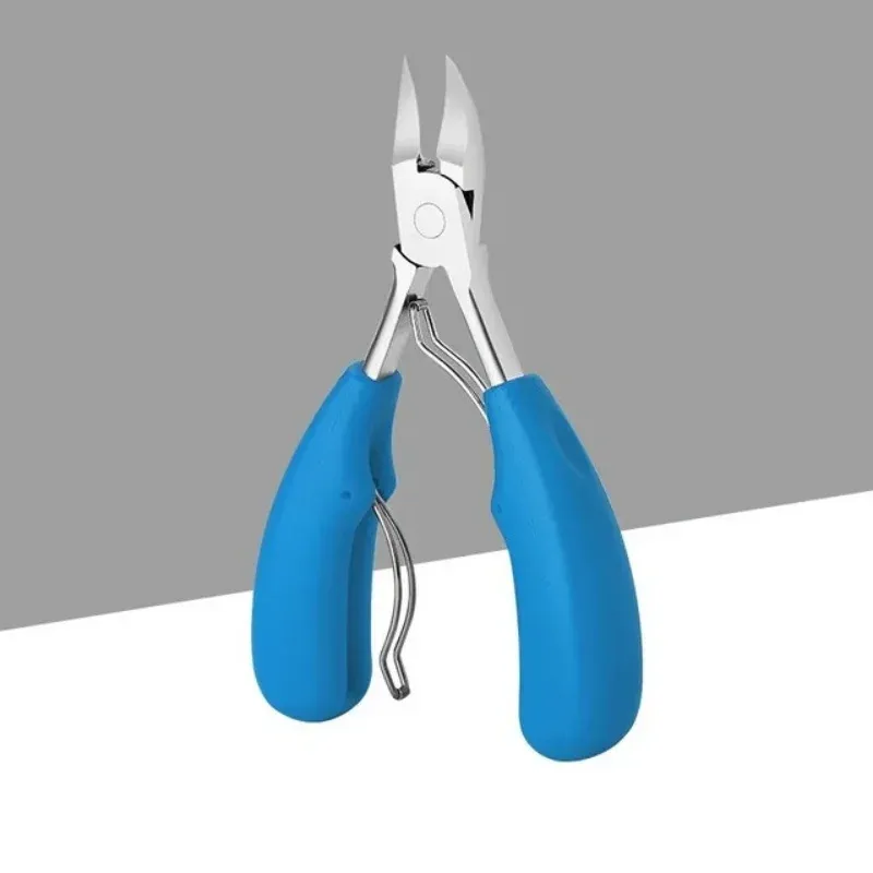 Ensemble de coupe-ongles professionnel en acier inoxydable pour ongles épais, avec protection anti-éclaboussures, kit pédicure et manucure pour hommes 8