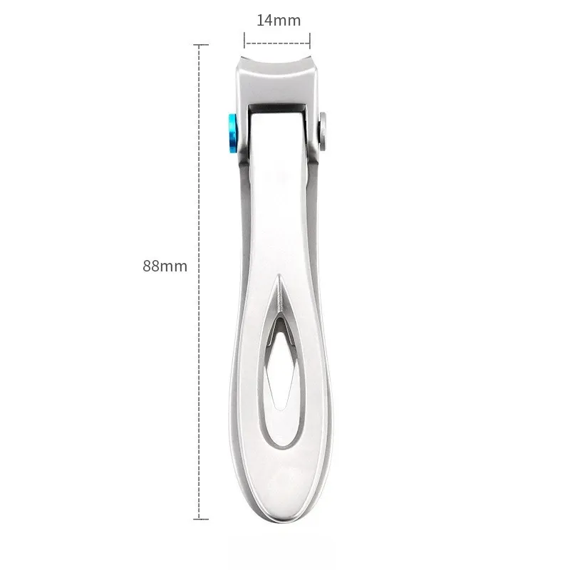 Ensemble de coupe-ongles professionnel en acier inoxydable pour ongles épais, avec protection anti-éclaboussures, kit pédicure et manucure pour hommes 29
