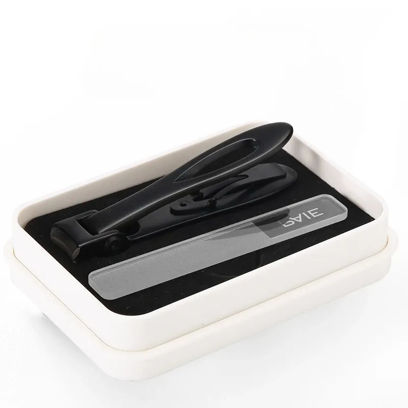 Ensemble de coupe-ongles professionnel en acier inoxydable pour ongles épais, avec protection anti-éclaboussures, kit pédicure et manucure pour hommes 31
