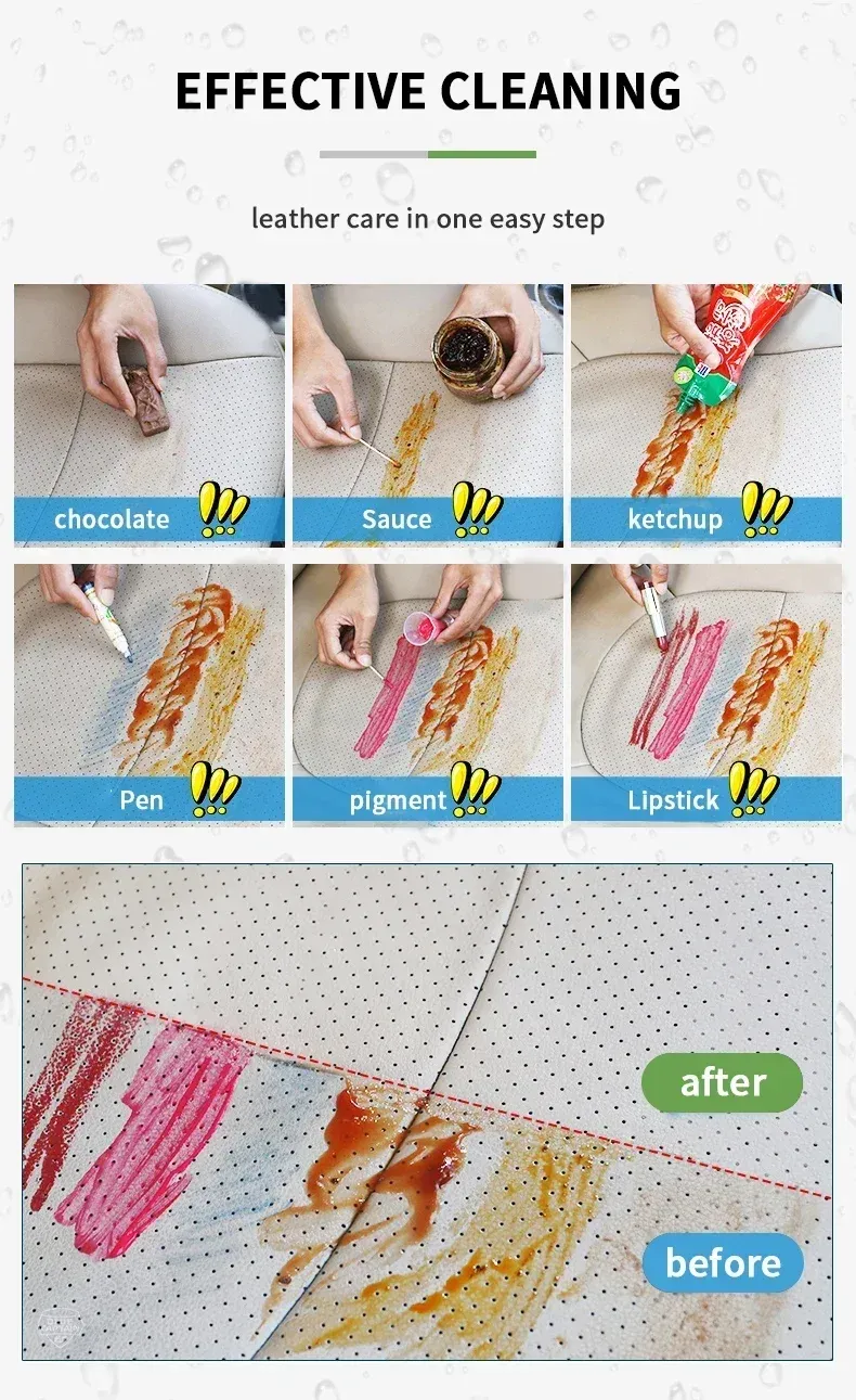Nettoyage de l'habitacle avec le produit