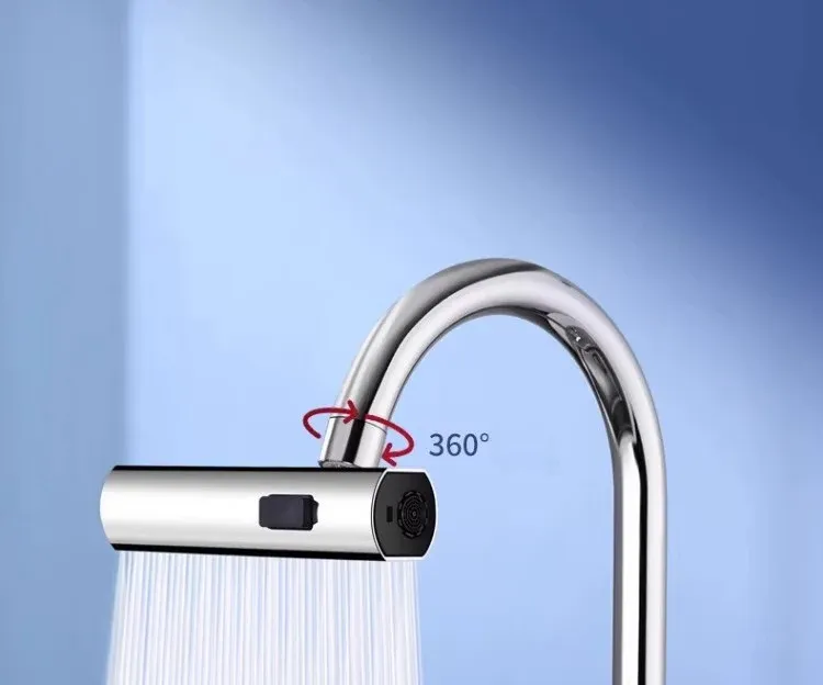 Détail du jet d'eau à trois modes