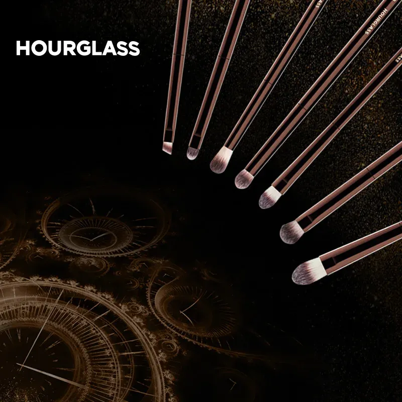 Pinceaux de maquillage Hourglass : pinceaux pour poudre, fond de teint, correcteur, fard à joues, bronzeur, ombre à paupières et estompage, et pinceau sculptant 4