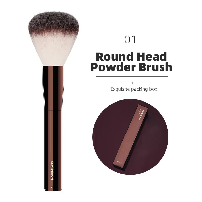 Pinceaux de maquillage Hourglass : pinceaux pour poudre, fond de teint, correcteur, fard à joues, bronzeur, ombre à paupières et estompage, et pinceau sculptant 29