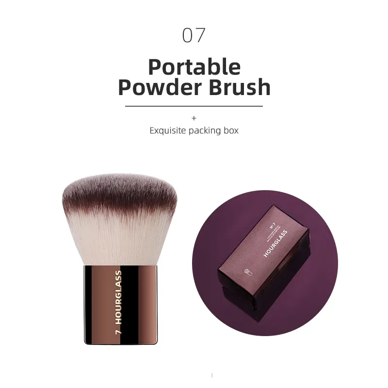 Pinceaux de maquillage Hourglass : pinceaux pour poudre, fond de teint, correcteur, fard à joues, bronzeur, ombre à paupières et estompage, et pinceau sculptant 10