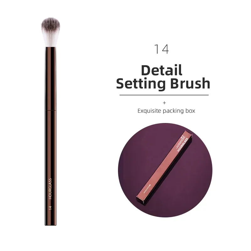 Pinceaux de maquillage Hourglass : pinceaux pour poudre, fond de teint, correcteur, fard à joues, bronzeur, ombre à paupières et estompage, et pinceau sculptant 7