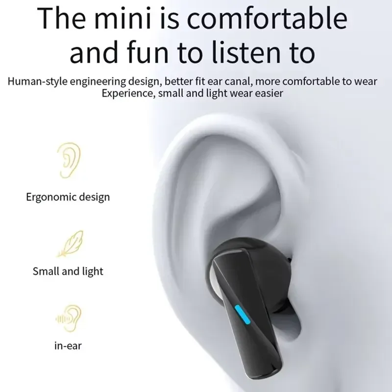 Écouteurs intra-auriculaires sans fil Bluetooth Bosecxting à réduction de bruit, avec micro, pour le sport, le jeu et le sommeil 3