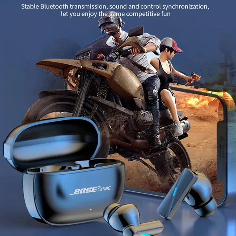 Écouteurs intra-auriculaires sans fil Bluetooth Bosecxting à réduction de bruit, avec micro, pour le sport, le jeu et le sommeil 4