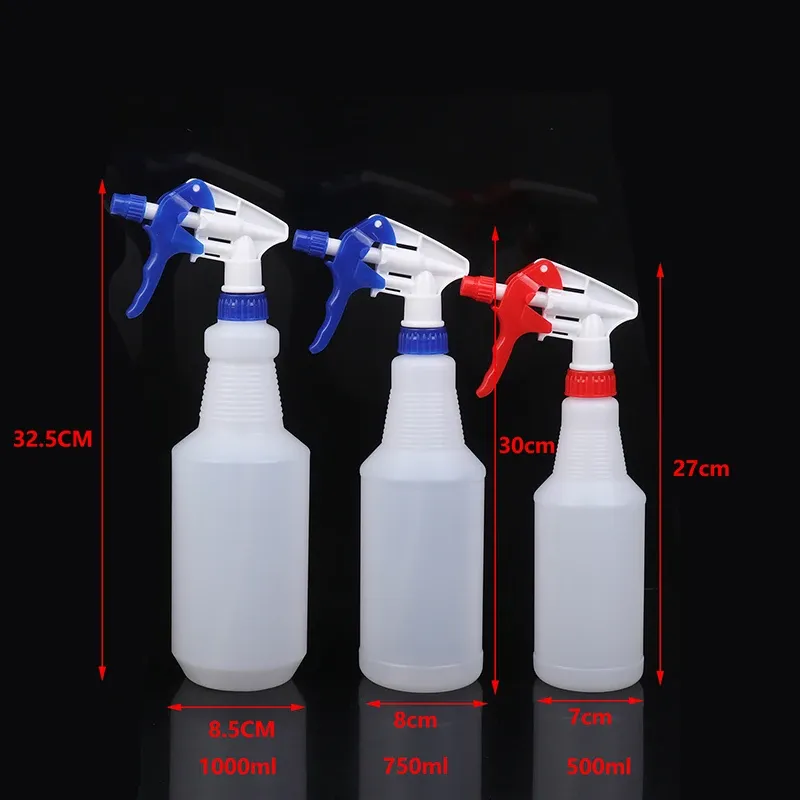 Bouteille de pulvérisation transparente et portable pour le jardinage, 500 ml / 750 ml / 1000 ml, flacon atomiseur vide rechargeable, vendu à l'unité 2