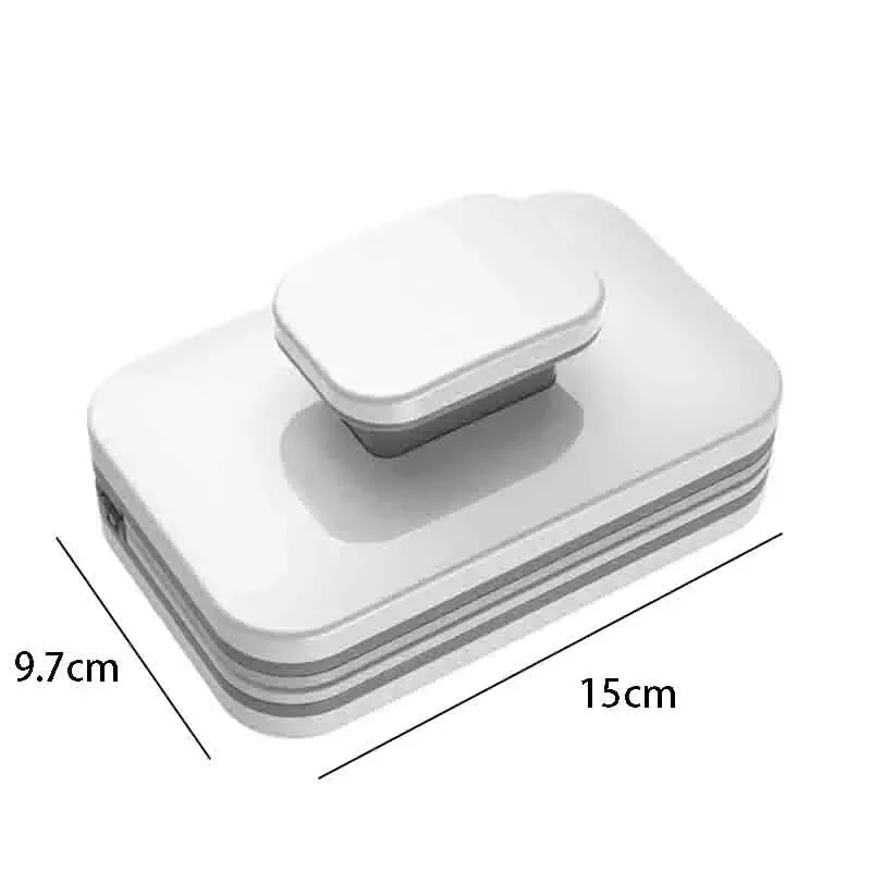 Brosse magnétique portable double face pour nettoyage de vitres 7